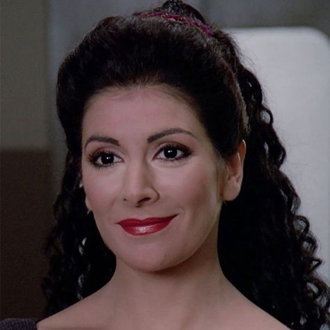 News - Marina Sirtis is the latest guest locked in for Star Trek: Mission New York, joining the previously announced William Shatner, Terry Farrell and Michael Dorn. Details at... Deanna Troi, Marina Sirtis, Star Trek Cast, Star Trek 1, Star Trek Images, Patrick Stewart, Star Trek Characters, Star Trek Art, Star Trek Cosplay