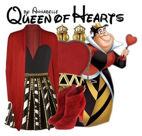 Queen Of Hearts Daughter, Alice In Wonderland Outfit, Dapper Day Outfits, Disney Character Outfits, Disney Bound Outfits Casual, Disneybound Outfits, Disney Themed Outfits, Queen Of Hearts Costume, Cute Disney Outfits