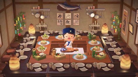 12.9k Likes, 72 Comments - Animal Crossing Designs (@nookspiration) on Instagram: “Who wants to come with me and get sushi at the revolving bar? I’ve never been, but they look…”