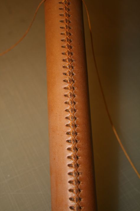 Hand sewn baseball stitch on leather-wrapped doorpulls Upholstery Details, Leather Braiding, Baseball Stitch, Leather Stitching, Leather Workshop, Car Interiors, Sewing Leather, Leather Projects, Leather Work