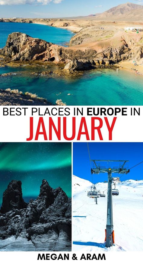 Spain In January, Things To Do In January, Europe In January, Paris In January, Cold Weather Travel, Best Winter Vacations, Cheap Places To Visit, Best Places In Italy, Places To Visit In Europe