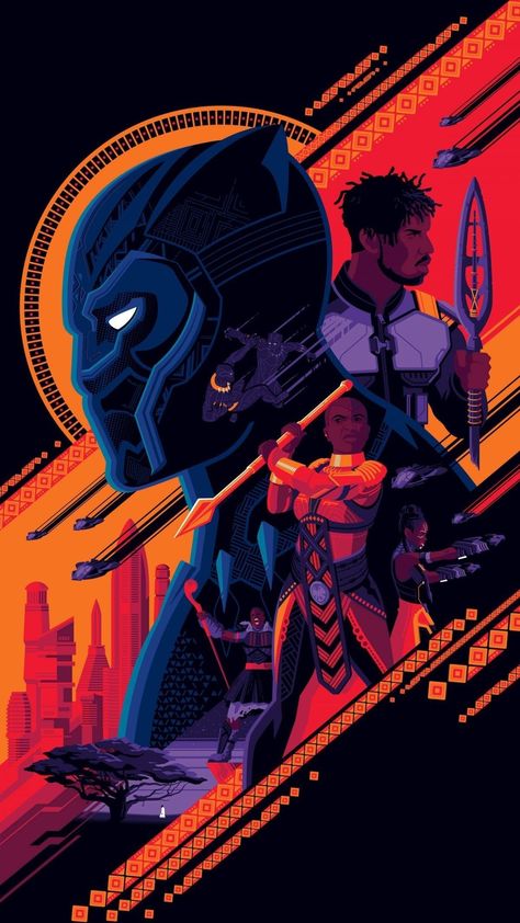 Door Pictures, Tom Whalen, Film Marvel, Marvel Movie Posters, Marvel Wallpapers, Grey Matter, Panther Art, Panther Print, Superhero Poster