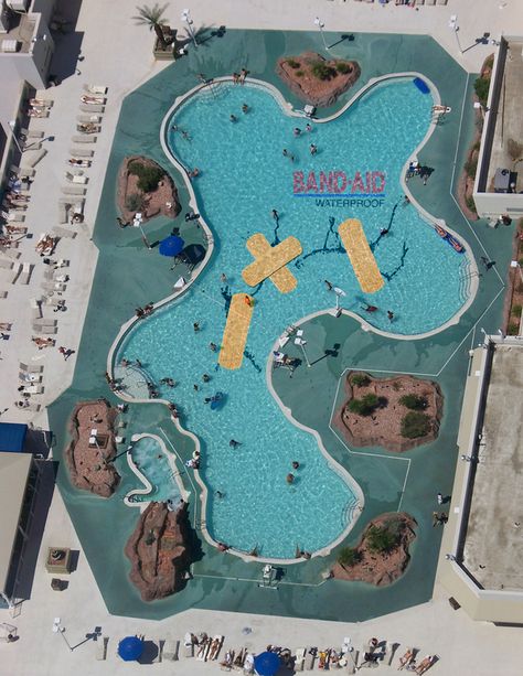 Band-Aid Ambient by Matt Bush, via Behance Las Vegas Stratosphere, Stratosphere Las Vegas, Swimming Bath, 1000 Piece Puzzle, Rooftop Pool, Swimming Pool Designs, Home Building Design, Travel Images, Cool Pools