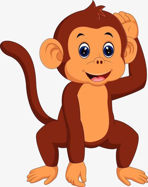 Monkey Images, Monkey Png, Cartoon Baby Animals, Monkey Clipart, Monkey Cartoon, Head Clipart, Monkey Animal, Monkey Illustration