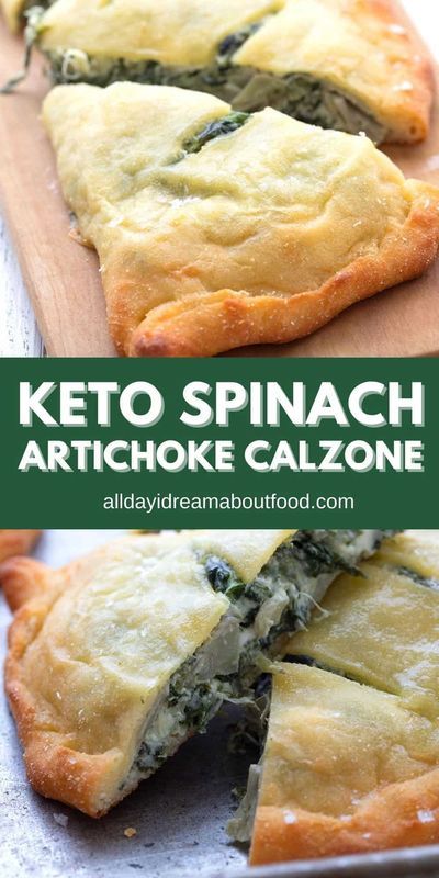 Spinach Artichoke Calzone, Keto Calzones, Keto Spinach Artichoke, Keto Calzone, Keto Spinach, Cheesy Spinach, Boiled Egg Diet Plan, Vegetarian Side Dishes, Low Carb Low Sugar