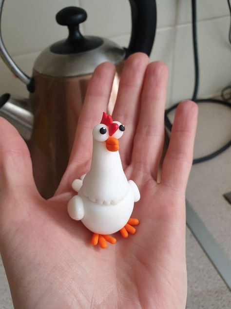 Made from polymer clay. Can be ordered in different colours Chicken Polymer Clay, Different Colours, Clay Crafts, Different Colors, Polymer Clay, Chicken, Canning, Electronic Products