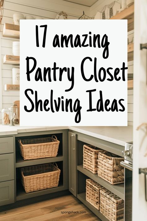 Everyone wants that dream pantry, don’t they? When I was living in my apartment, there was absolutely no room for a pantry, let alone ways to have some shelving ideas! I just put all my cereal boxes and cans in a cupboard and that was that. I learned to downsize my cookware and just live […] Small Kitchen Closet Pantry, Remodel Pantry Closet, Reach In Pantry Shelving Ideas, Pantry Can Storage Ideas, Turning A Closet Into A Butlers Pantry, Panty Shelving Ideas, Kitchen Pantry Shelves Ideas, Walk In Pantry Ideas Layout Shelves, Tiny Pantry Makeover