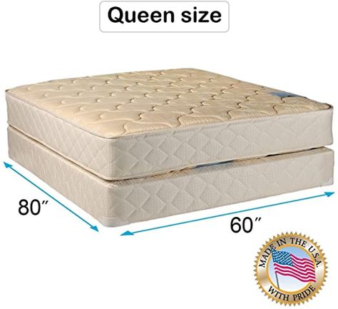 Dream Sleep Chiro Premier (Beige) Gentle Firm Mattress Set with Mattress Protector Included - Two-Sided, Flippable, Sleep Support, Orthopedic, Long Lasting by Dream Solutions USA (Queen 60"x80"x9") Queen Mattress Set, Mattress Box, Dream Sleep, Orthopaedic Mattress, Mattress Toppers, Full Size Mattress, Full Mattress, Twin Mattress Size, Mattress Box Springs