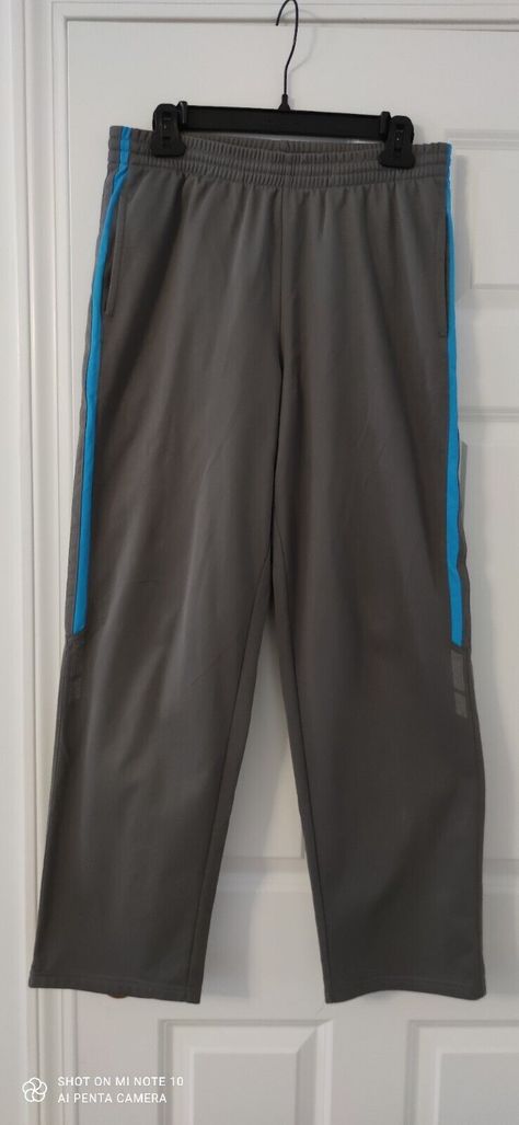 Tek Gear Mens XL Activewear Warm Up Track Pants Gray Elastic Waist Drawstring. Shipped with USPS Priority Mail. Active Wear Pants, Priority Mail, Track Pants, Elastic Waist, Active Wear, Mens Accessories, Track, Elastic, Mens Outfits