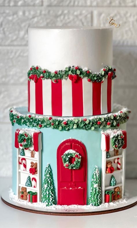 festive cake ideas, festive Christmas cake pictures, Christmas cake, winter cake, winter cake ideas, Unique Christmas Cake Designs, Christmas Cake 2 Tier, 2 Tier Christmas Cake Ideas, North Pole Cake, Christmas Cake Ideas For Kids, Christmas Tree Cake Designs, Christmas Ornament Cake, Christmas Theme Cake Ideas, Christmas Cake Fondant