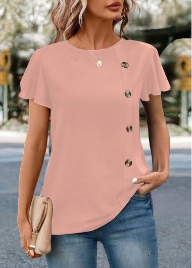 Color:Pink;Size:S;Size:M;Size:L;Size:XL;Size:XXL;Package Contents:1 X T Shirt;Occasion:Other;Style:Bohemian; Round Neck Shirt, Crew Neck Shirt, Trendy Tops, Neck Shirt, Fashion Tops, Cute Tops, Printed Blouse, Black Blouse, Womens Clothing Tops