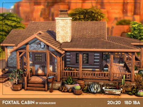 Sims 4 Mountain Lodge, Sims 4 Cabin In The Woods, Sims 4 Western House, Log Cabin Sims 4, Sims 4 Barndominium, Sims Cabin House, Sims 4 Log Cabin Cc, Sims 4 Cabin Interior, Chestnut Ridge Sims 4