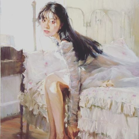 Pastel Society of West Coast on Instagram: “The pastel painting "Time" by Yang Zhao won the PSWC Award of Merit in our PSWC pastels USA Show 2020. For more images from our pastel art…” Painting Of A Woman, Oil Art, Female Art Painting, Figurative Artists, Art Website, Painting Oil, Figure Painting, Figurative Art, Portrait Art