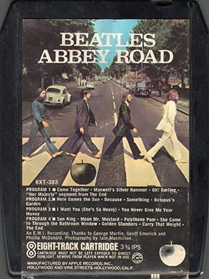 The 9 bestselling 8-Track tapes of 1969 Abbey Road Crossing, Road Crossing, Bayou Country, Beatles Records, Beatles Memorabilia, Apple Records, 8 Track Tapes, San Quentin, Vintage Stereo