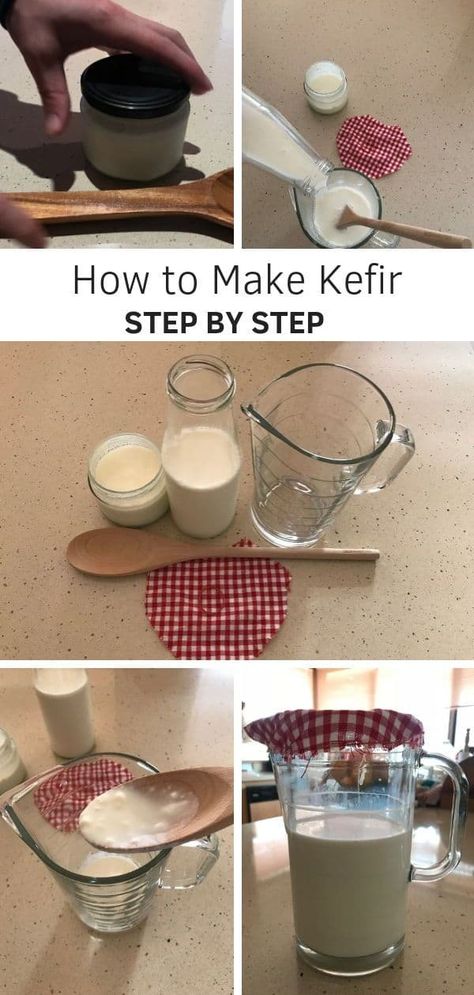 Learn how to make kefir at home. Follow our simple kefir recipe and give this fermented milk drink a try. What Is Kefir, Milk Kefir Recipes, Probiotic Food, Kefir Benefits, Kefir Yogurt, Kefir Recipes, Kefir Grains, Milk Kefir, Fermentation Recipes