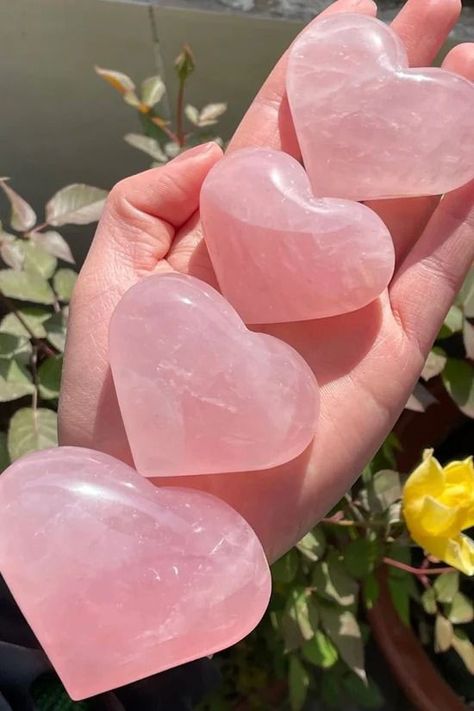 Peace And Calm, Carved Heart, Crystal Pyramid, Rose Quartz Heart, Pink Vibes, Scene Hair, Crystal Light, Rose Quartz Crystal, Personalized Bracelets