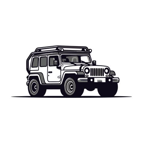 Jeep Silhouette - Generative Ai Jeep Silhouette, Jeep Png, Free Png, Jeep, Illustrator, Royalty, Royalty Free, Clip Art, Illustrations