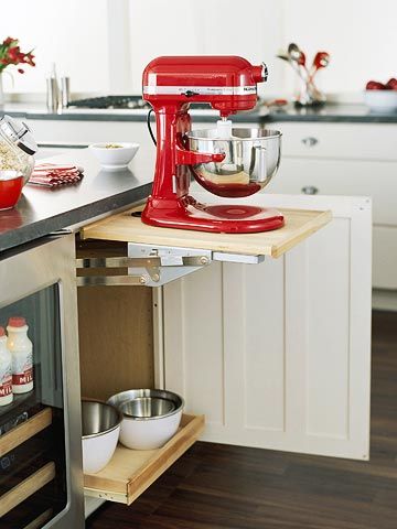 Appliances Storage, Organization Inspiration, Kitchen Remodel Idea, Kitchen Aid Mixer, Kitchen Stuff, Small Appliances, Kitchen Counter, Kitchen Aid, Dream Kitchen