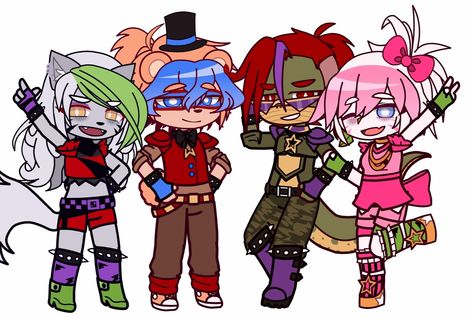 Glamrock Chica Gacha Club, Fnaf References, Roxanne Wolf Fnaf, Gacha Design, Montgomery Gator, Fnaf Animatronics, Glamrock Chica, Baby Rats, Fnaf Gacha