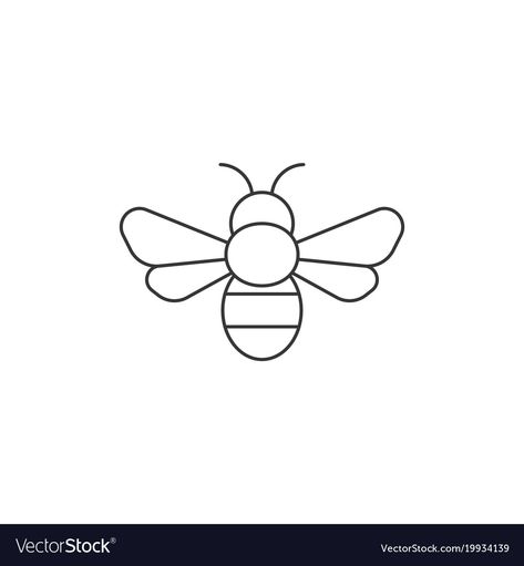 Simple Bee Tattoo Outline, Simple Bee Outline, Bumble Bee Drawing Simple, Bee Tattoo Outline, Bumble Bee Outline, Simple Bee Drawing, Bee Drawing Simple, Simple Bee Tattoo, Doodle Bee