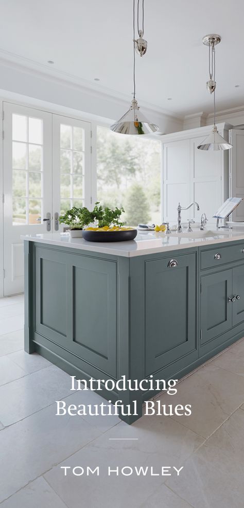 Tom Howley Kitchen Island, Tom Howley Kitchen Islands, Kitchen Island Colours, Cotswold Extension, Tom Howley Kitchen, Kitchen Color Pallet, Kitchen Cabinet Colours, Tom Howley Kitchens, Cabinet Colours