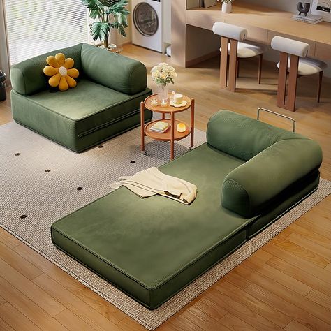 Mattress In Living Room Ideas, Couches That Turn Into Beds, Futon Couch Living Room Ideas, Low Sitting Living Room, Guest Living Room, Roof Room, Lounge Zone, Pit Sofa, Minimal Sofa