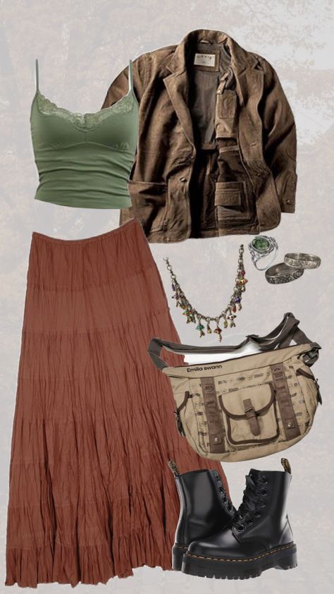 Grunge Fairy Outfit, Hippie Aesthetic Outfit, Boho Grunge Outfits, Indie Grunge Outfits, Fairy Grunge Outfit, Grunge Outfits 90s, Grunge Outfit, Boho Fairy, Boho Grunge