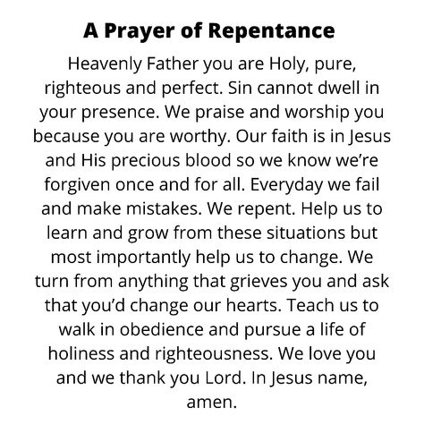 Renounce Prayer, Writing Down Prayers, Intercessory Prayer Examples, Forgivness Prayers, Prayer Against Stagnation, Prayer For Forgiveness, Salvation Prayer, Prayer Of Praise, Good Night Prayer Quotes