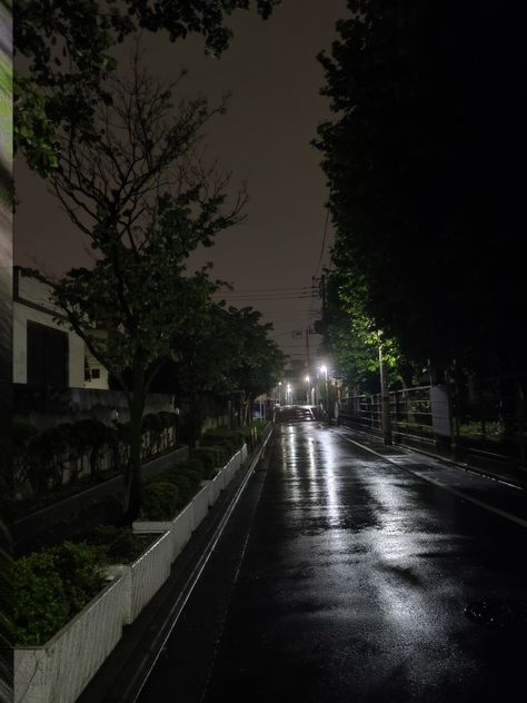 japanese street Rainy Japanese Street, Gloomy Street Aesthetic, Rainy Street Aesthetic, Night Streets Aesthetic, Street At Night Aesthetic, Japanese Street Aesthetic, Night Street Aesthetic, Rainy Night Aesthetic, Rainy Street