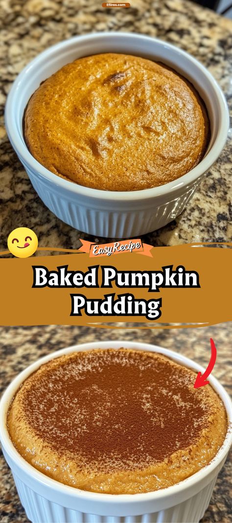 Baked Pumpkin Pudding Pumpkin Condensed Milk Desserts, Pumpkin Pudding Recipes Easy, Easy Pumpkin Pudding, Pumpkin Pudding Cups, Recipes With Pure Pumpkin, Desserts With Pumpkin Puree, Baked Pumpkin Recipes, Garlic Bread Muffins, Pumpkin Spice Pudding