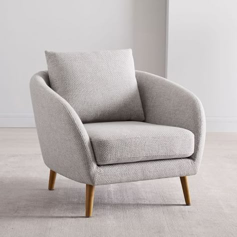 Cozy Swivel Chair | west elm Sofa Santai, Summer Deco, Oversized Furniture, Elegant Chair, Hal Decor, Bedroom Chair, Living Room Diy, Arm Chairs, Wood Chair