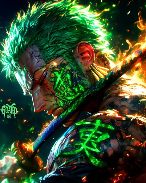 Semi Realistic Roronoa Zoro 🍀 inspired art from anime/manga One Piece originated by Eiichiro Oda ⚓ Wanted to post some Zoro pics since he is one of my biggest posts, so here you go! Added some AWESOME NEW DETAILS to him as well.. so enjoy! ▫️𝑳𝒊𝒌𝒆, 𝑺𝒉𝒂𝒓𝒆 & 𝑺𝒂𝒗𝒆! 🔥 ▫️𝑭𝒐𝒍𝒍𝒐𝒘 @goated.aiart 𝒇𝒐𝒓 𝒎𝒐𝒓𝒆! 🔥 #art #aiart #artwork #artistic #instaart #artgallery #fineart #anime #aiartcommunity #instagood #instadaily #midjourney #midjourneyart #midjourneyai #midjourneycommunity #conceptart #generativear... Zoro Luffy, Semi Realistic, Call Of Duty Ghosts, One Peace, Zoro One Piece, One Peice Anime, One Piece Pictures, Manga Anime One Piece, Anime Cartoon