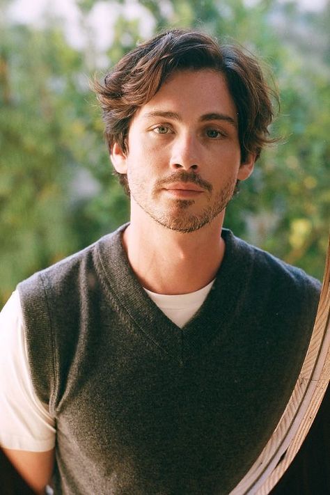 Feminine Men Hairstyles, Logan Lerman Hair, Logan Lerman Long Hair, Longish Hair Men, Men Haircut 2022, Logan Lerman Aesthetic, Boy Face Claim, Mens Haircut Long, Mens Hairstyles Thick Hair