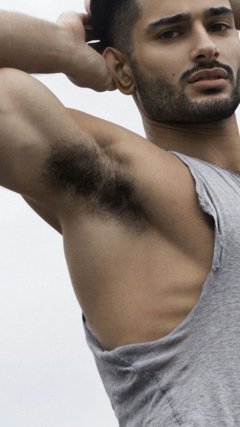 Male Arm Pits, Armpit Hair Length, Men Armpit Hair, Male Siren, Queer Fashion Guys, Armpit Length Hair, Indian Male Model, Toni Mahfud, Breaking Boundaries