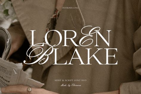 Loren Blake – Elegant Serif & Script Font Duo. Loren Blake font is a timeless, classic typography. The capital letters of the script are large and prominent, which gives this font a distinct look. Play with your letter spacing to add even more class to your designs. Perfect for titles, branding, wedding invitations, packaging, and […] Get your free download of the Loren Blake Duo Font now at FreeFontDL - Free Font Download! Writing Fonts, Elegant Script Fonts, Gothic Fonts, Font Duo, Modern Script Font, Free Script Fonts, Aesthetic Fonts, Online Fonts, Best Free Fonts