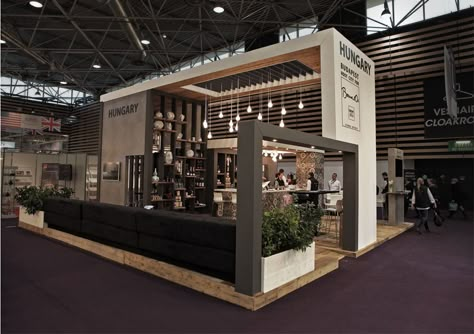 Hungarian National Stand at Sirha Lyon on Behance Expo Stand, Stand Feria, Trade Show Booth, Trade Show Booth Design, Exhibition Stall, Kiosk Design, Show Booth, Stall Designs, Exhibition Stand Design