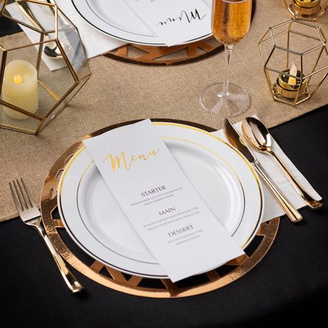 Personalized wedding menu