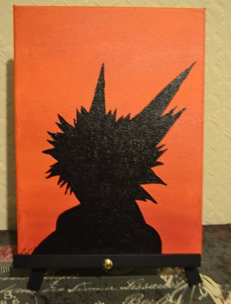 . Bakugou Kirishima Denki, Denki Jirou, Bakugou Kirishima, Anime Canvas Painting, Canvas Painting Tutorials, Anime Canvas Art, Cute Canvas Paintings, Anime Decor, Canvas Painting Designs