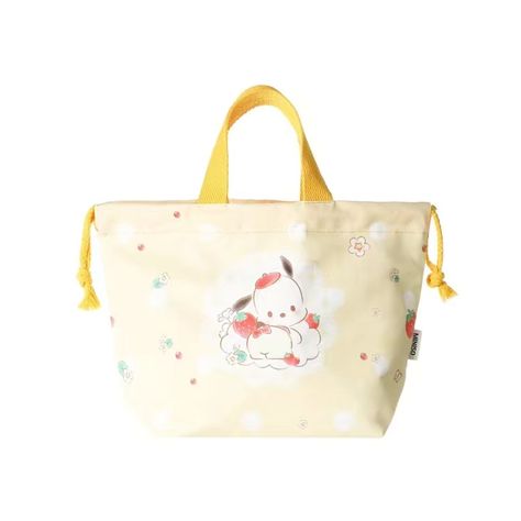 Brand New. Bundle And Save! Pochacco Strawberry, Sanrio Yellow, Sanrio Kitchen, Insulated Lunch Bags, Lunch Bag, Drawstring Bag, Kids Shop, Brand New, Yellow