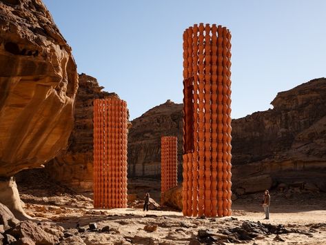 15 Art Installations Inspired by the Desert Pop Up in Saudi Arabia Giuseppe Penone, Vertical City, Art Connection, Physical Geography, Rock Face, Artistic Installation, Commissioned Artwork, New Museum, Art Installations