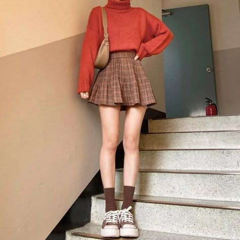 Preppy Style Outfits, Rok Mini, Korean Outfit Street Styles, Looks Black, Kpop Fashion Outfits, Really Cute Outfits, Outfit Inspo Fall, Kawaii Clothes, Teenage Fashion Outfits