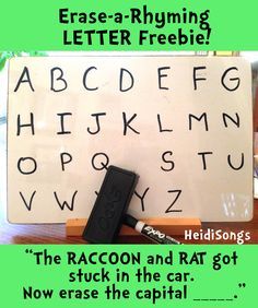 Erase A Rhyme Activities, Prek Literacy, Rhyming Games, Preschool Language, Rhyming Activities, Preschool Literacy, Phonics Kindergarten, Phonological Awareness, Letter Activities