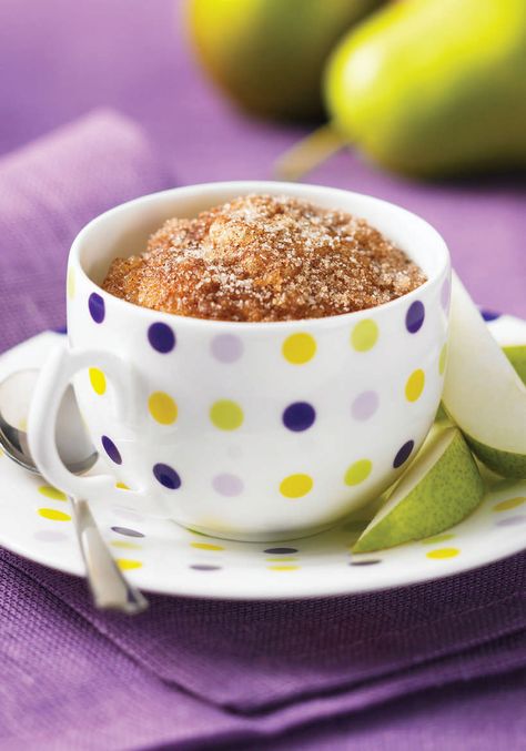 Cinnamon Sugar Muffin in a Mug Breakfast In A Mug, Cinnamon Sugar Muffins, Microwave Mug Recipes, California Orange County, Dessert In A Mug, Cut Sugar, Muffin In A Mug, Cake Mug, Single Serve Desserts