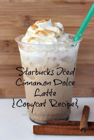 Starbucks Cinnamon Dolce Latte, Cinnamon Dolce Latte Recipe, Iced Latte Recipe, Cinnamon Dolce Syrup, Nespresso Recipes, Cinnamon Dolce Latte, Copycat Starbucks, Cinnamon Dolce, Family Projects