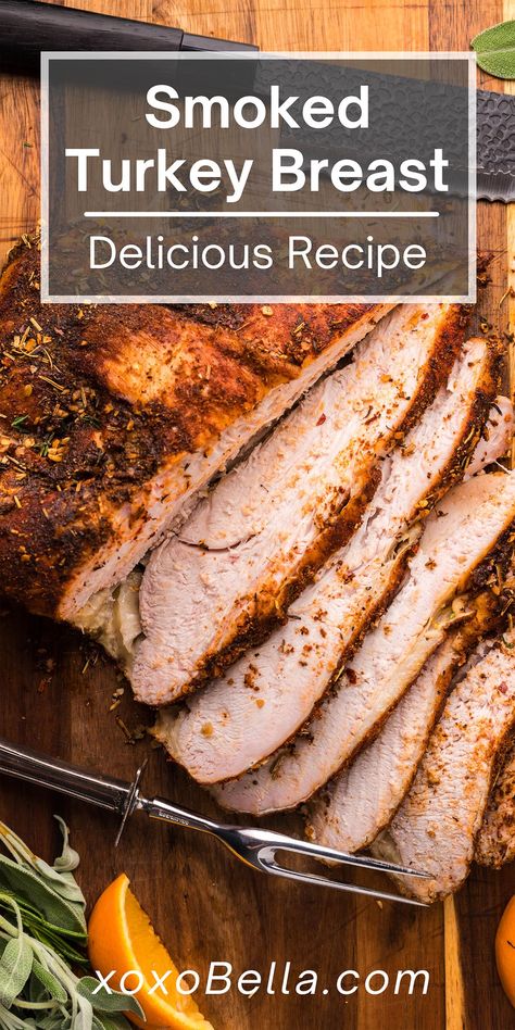 Smoked Turkey Breast Recipe, Smoked Whole Turkey, Smoked Turkey Recipes, Smoked Turkey Breast, Franklin Bbq, Smoked Food, Brine Recipe, Turkey Breast Recipe, Pellet Grill Recipes