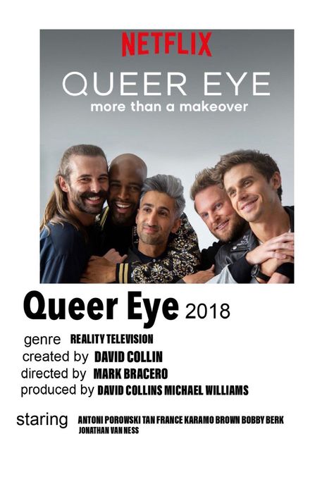 #queereye #qe #polaroid Eye Movie, David Collins, Tan France, Queer Eye, Michael Williams, Movie Poster Wall, Reality Television, Digital Diary, Movie Poster