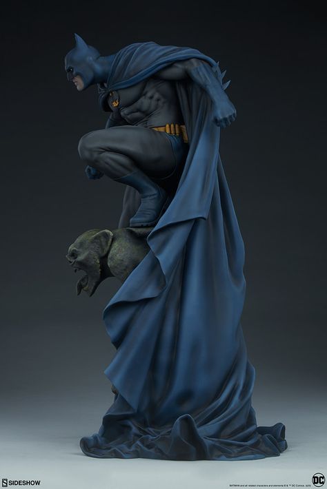 Gotham is Safe Under the Watchful Eyes of The Batman Premium Format™ Figure Batman Statue, Dc Comics Collection, Toy Story Figures, Batman Collectibles, Air Clay, Batman Tattoo, Character Statue, Batman Action Figures, Batman Figures