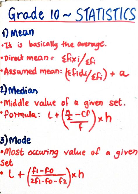 Statistics Formulas Class 10, Times Table Chart, Statistics Math, Mean Median And Mode, Cbse Class 10, Formula Chart, Table Chart, Hipster Drawings, Study Related