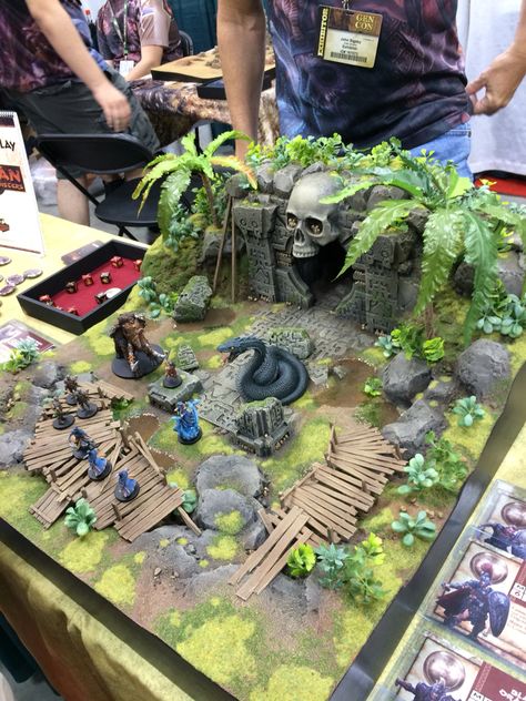 Jungle Terrain, Dnd Room, Dnd Diy, Dnd Terrain, Dnd Crafts, Dnd Minis, Warhammer Terrain, Game Terrain, Dungeons And Dragons Miniatures