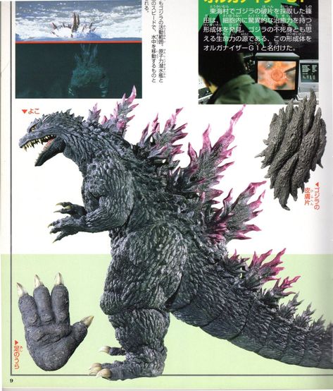 TOKU DIMENSION — chernobog13: From my “Godzilla 2000″ movie... Millennium Godzilla, Godzilla Costume, Godzilla Suit, Godzilla Franchise, Godzilla Figures, Godzilla Toys, Kartu Pokemon, Cityscape Drawing, Dinosaur Movie